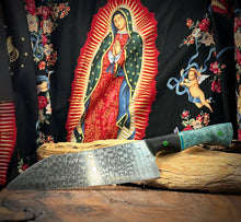 Load image into Gallery viewer, C) Frenzy Damascus, Western Santoku Chef by Valentini Garage Works