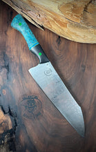 Load image into Gallery viewer, C) Frenzy Damascus, Western Santoku Chef by Valentini Garage Works