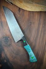 Load image into Gallery viewer, C) Frenzy Damascus, Western Santoku Chef by Valentini Garage Works