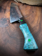 Load image into Gallery viewer, C) Frenzy Damascus, Western Santoku Chef by Valentini Garage Works
