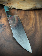 Load image into Gallery viewer, C) Frenzy Damascus, Western Santoku Chef by Valentini Garage Works