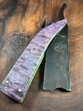 Load image into Gallery viewer, B) Barber Notch Straight Razor Scalloped Spine W2 Blade , By Valentini Garage Works