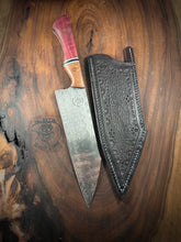 Load image into Gallery viewer, F) Frenzy Pattern Damascus Gyuto Chef, by Valentini Garage Works