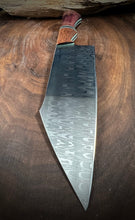 Load image into Gallery viewer, F) Frenzy Pattern Damascus Gyuto Chef, by Valentini Garage Works