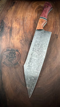 Load image into Gallery viewer, F) Frenzy Pattern Damascus Gyuto Chef, by Valentini Garage Works