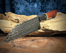 Load image into Gallery viewer, G) Frenzy Pattern Damascus Gyuto Chef, by Valentini Garage Works