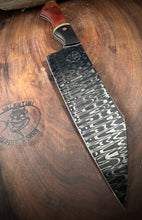 Load image into Gallery viewer, G) Frenzy Pattern Damascus Gyuto Chef, by Valentini Garage Works
