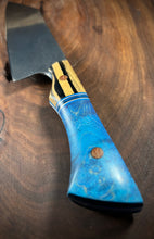 Load image into Gallery viewer, F) Rain Drop Pattern Damascus Gyuto Chef, by Valentini Garage Works