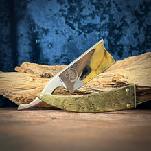 Load image into Gallery viewer, Bull Nose Straight Razor 125CR1 Blade , By Valentini Garage Works