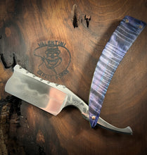 Load image into Gallery viewer, E) Bull Nose Straight Razor 1095 Blade , By Valentini Garage Works