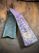 Load image into Gallery viewer, B) Barber Notch Straight Razor Scalloped Spine W2 Blade , By Valentini Garage Works
