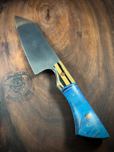 Load image into Gallery viewer, F) Rain Drop Pattern Damascus Gyuto Chef, by Valentini Garage Works
