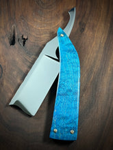 Load image into Gallery viewer, G) Bull Nose Straight Razor Scalloped Spine 1095 Blade , By Valentini Garage Works
