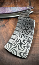 Load image into Gallery viewer, E) Smiling Edge Twist Damascus Straight Razor by Valentini Garage Works
