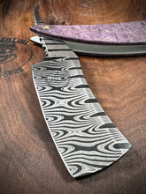 Load image into Gallery viewer, E) Smiling Edge Twist Damascus Straight Razor by Valentini Garage Works
