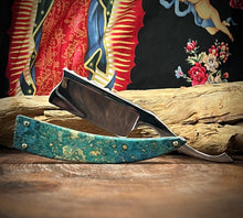 Load image into Gallery viewer, D) Bull Nose Straight Razor 1095 Blade , By Valentini Garage Works
