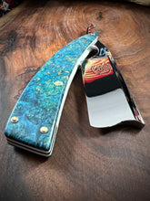 Load image into Gallery viewer, D) Bull Nose Straight Razor 1095 Blade , By Valentini Garage Works
