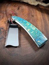 Load image into Gallery viewer, D) Bull Nose Straight Razor 1095 Blade , By Valentini Garage Works
