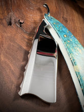 Load image into Gallery viewer, D) Bull Nose Straight Razor 1095 Blade , By Valentini Garage Works
