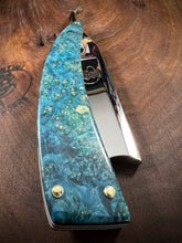Load image into Gallery viewer, D) Bull Nose Straight Razor 1095 Blade , By Valentini Garage Works
