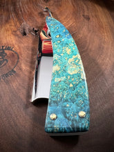 Load image into Gallery viewer, D) Bull Nose Straight Razor 1095 Blade , By Valentini Garage Works
