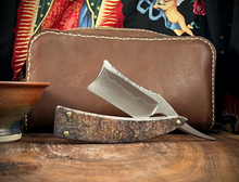 Load image into Gallery viewer, B) Spanish Point Straight Razor, 1095 Blade with Hamon, By Valentini Garage Works
