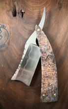 Load image into Gallery viewer, B) Spanish Point Straight Razor, 1095 Blade with Hamon, By Valentini Garage Works
