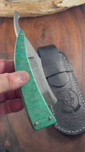 Load and play video in Gallery viewer, Bull Nose Straight Razor 125CR1 Blade , By Valentini Garage Works
